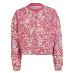 adidas - Girls' (Junior) Future Icon Allover Print Sweatshirt (HR5828)