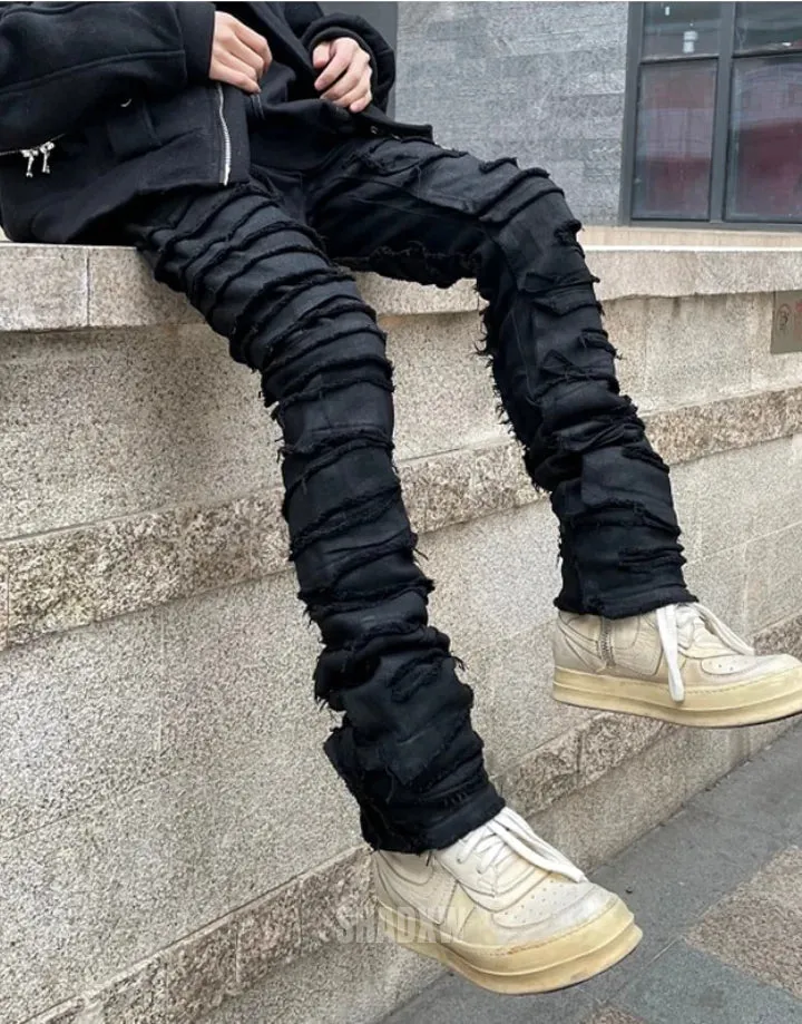 Black Ripped Pants