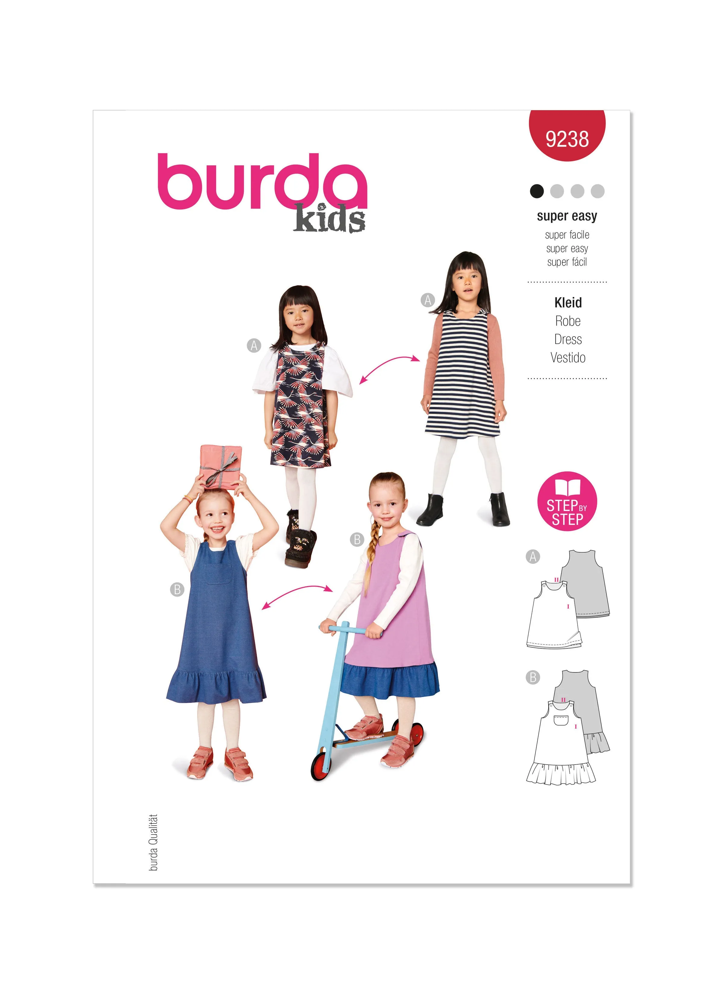 Burda Sewing Pattern 9238 Children's Dress