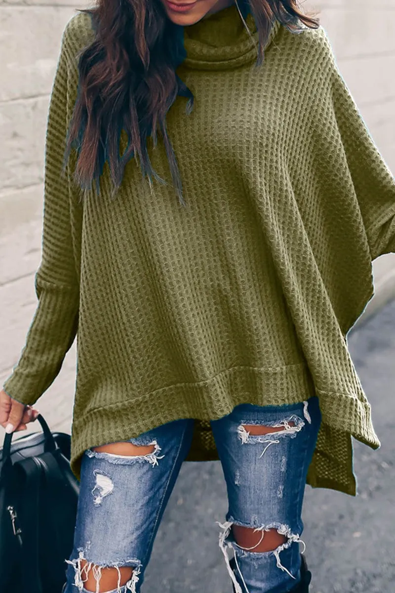 Casual Solid Color Turtleneck Sweaters(5 Colors)