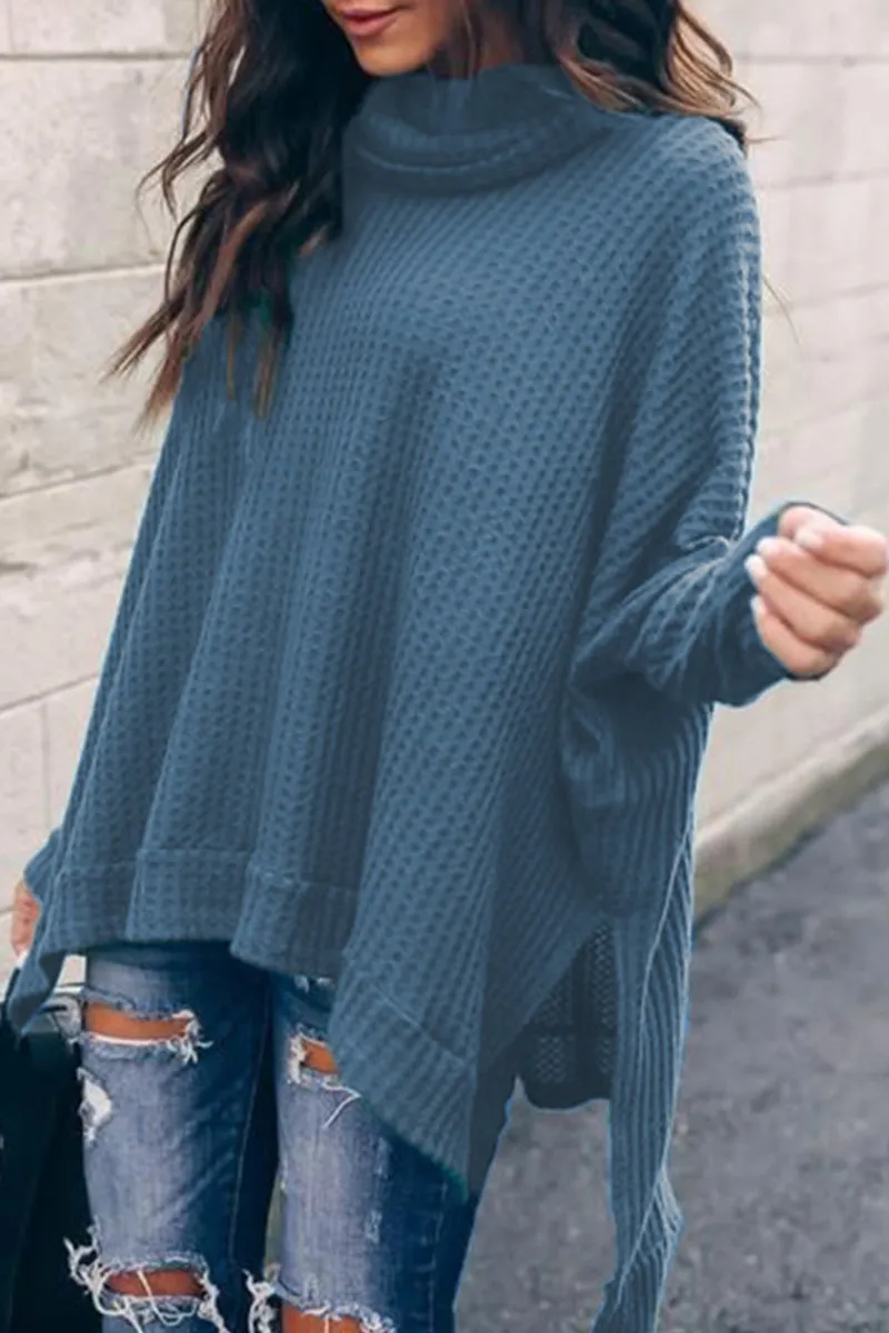 Casual Solid Color Turtleneck Sweaters(5 Colors)