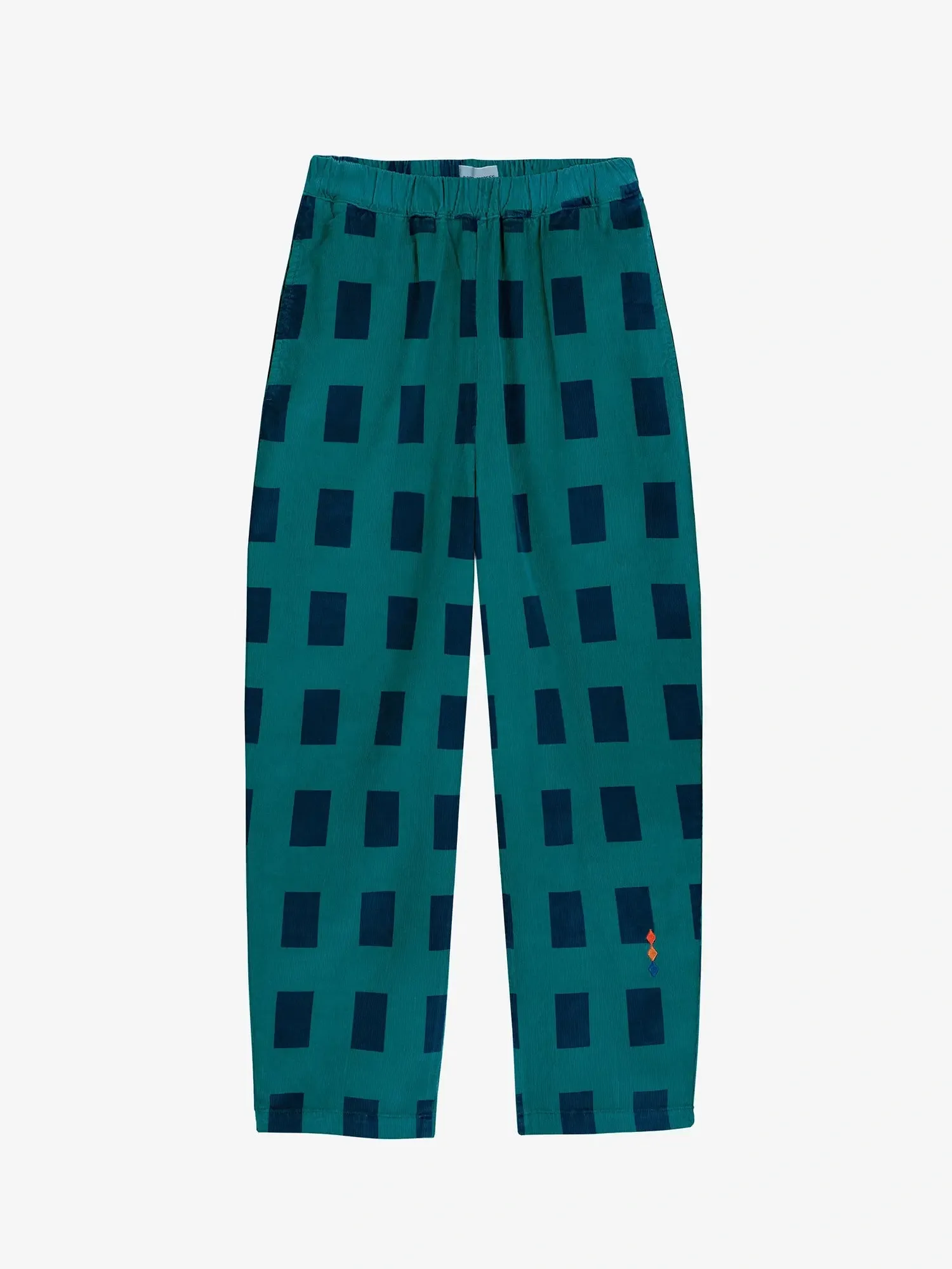 Checked corduroy cocoon pants