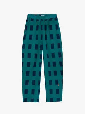 Checked corduroy cocoon pants