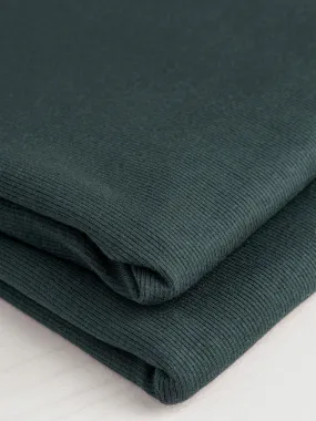 Cotton Tencel Modal Rib Knit - Deep Teal