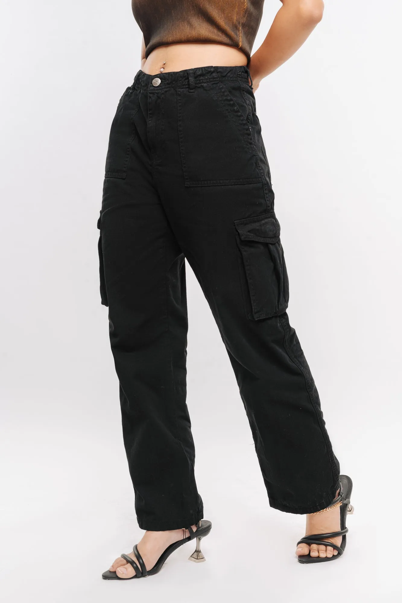 Denim Jade Cargo Pants