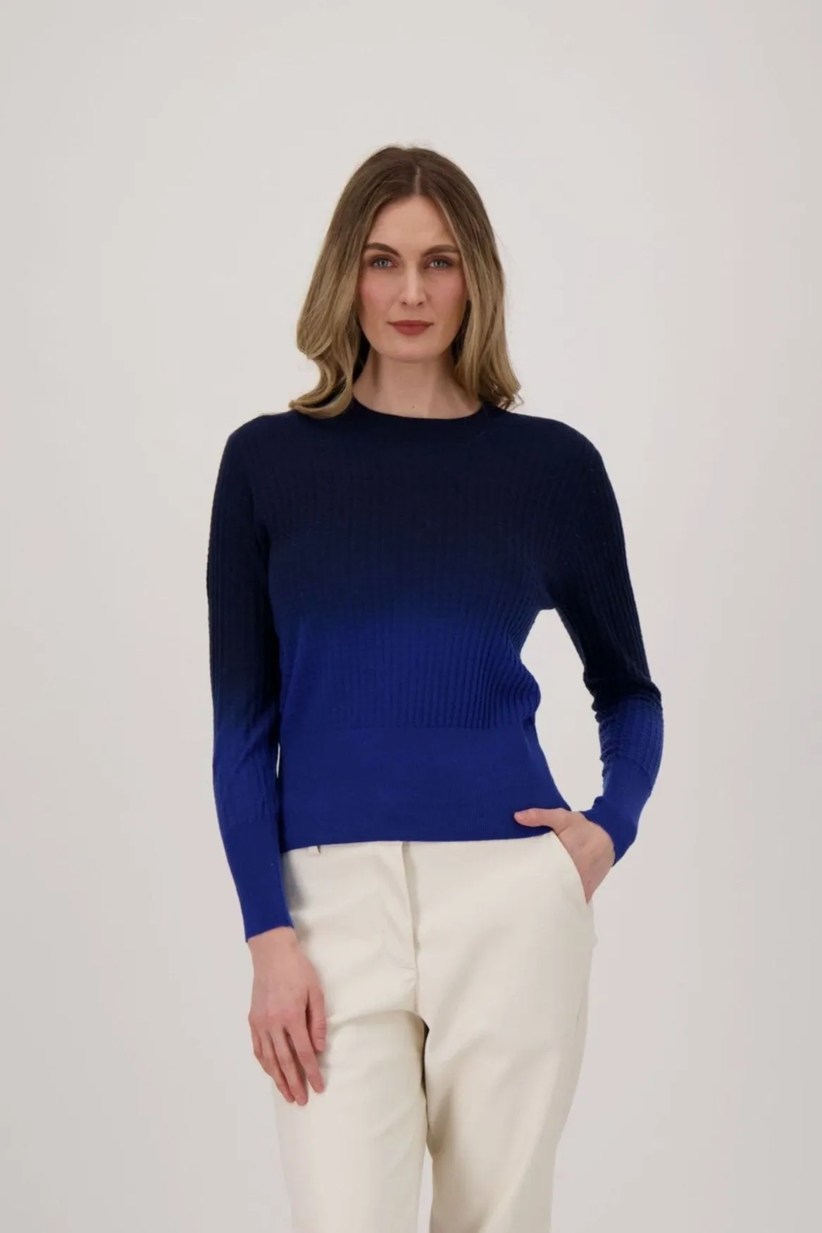 Dégradé Waffle Sweater