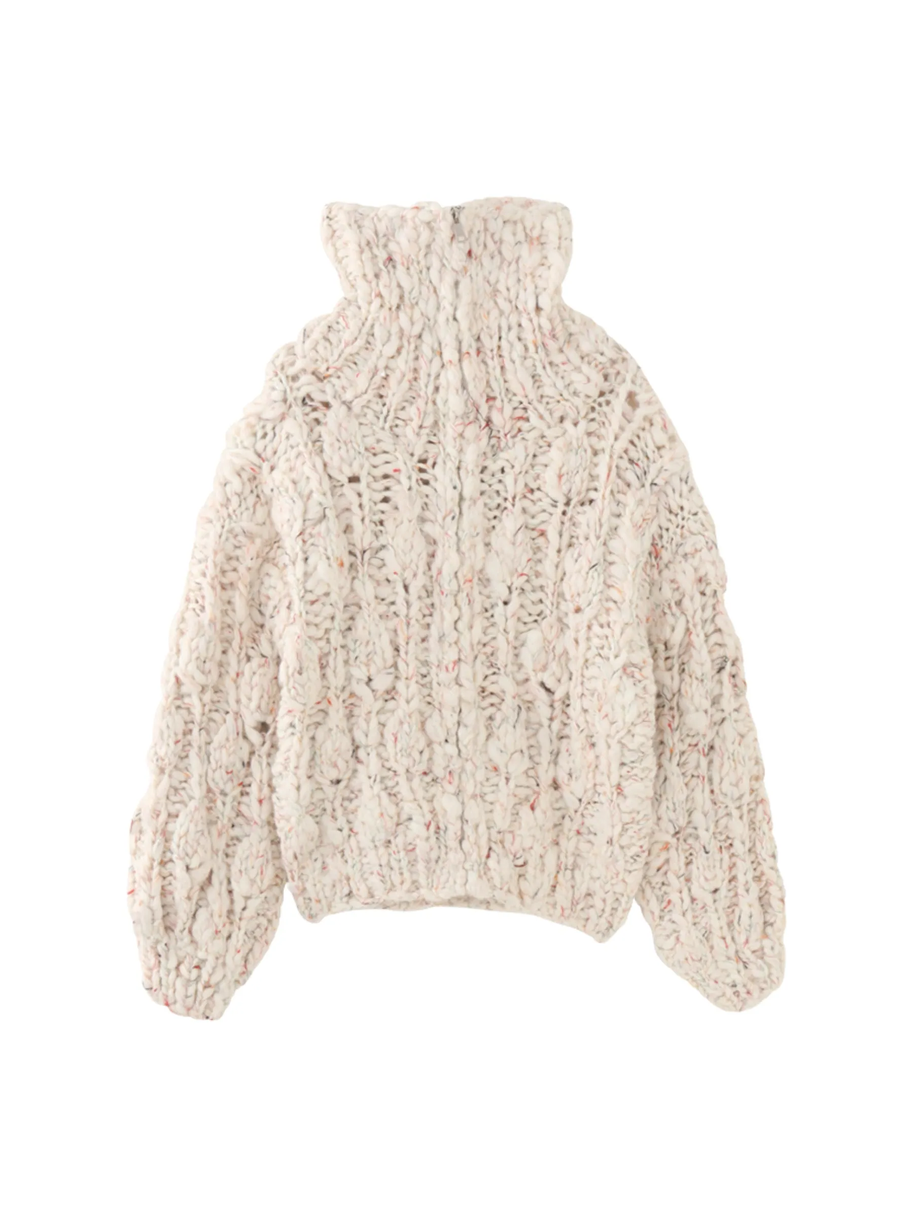 Dhanvi Knitted Zip-Up Sweater