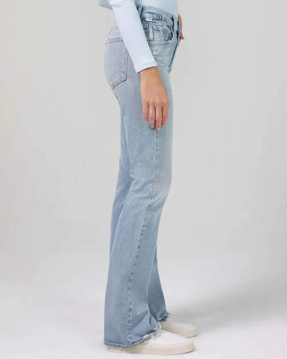 Emannuelle Low Rise Bootcut Jean in Celestine