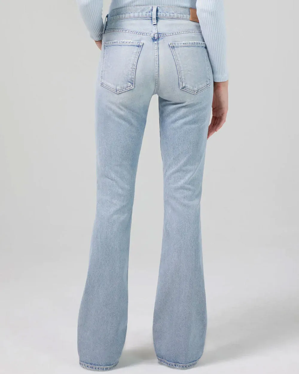 Emannuelle Low Rise Bootcut Jean in Celestine