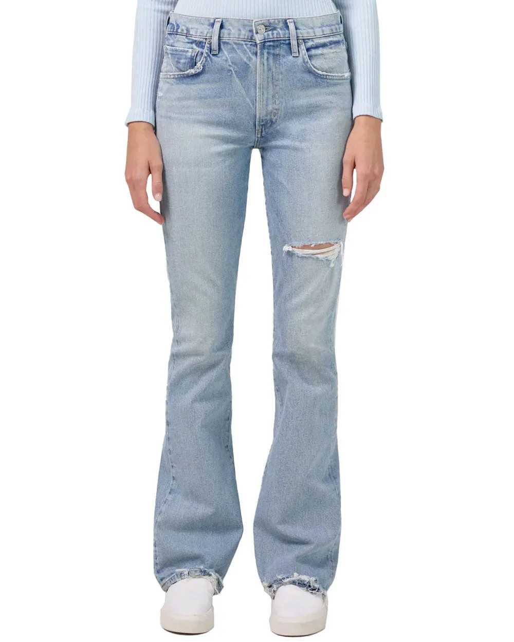 Emannuelle Low Rise Bootcut Jean in Celestine