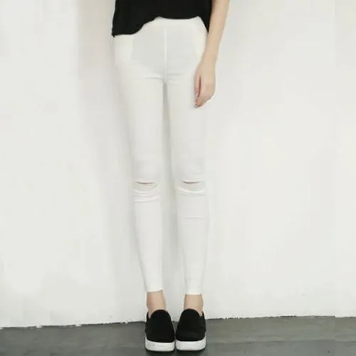 Fashion Ripped Pencil Skinny Denim Pants