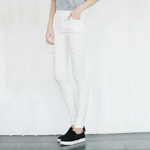 Fashion Ripped Pencil Skinny Denim Pants