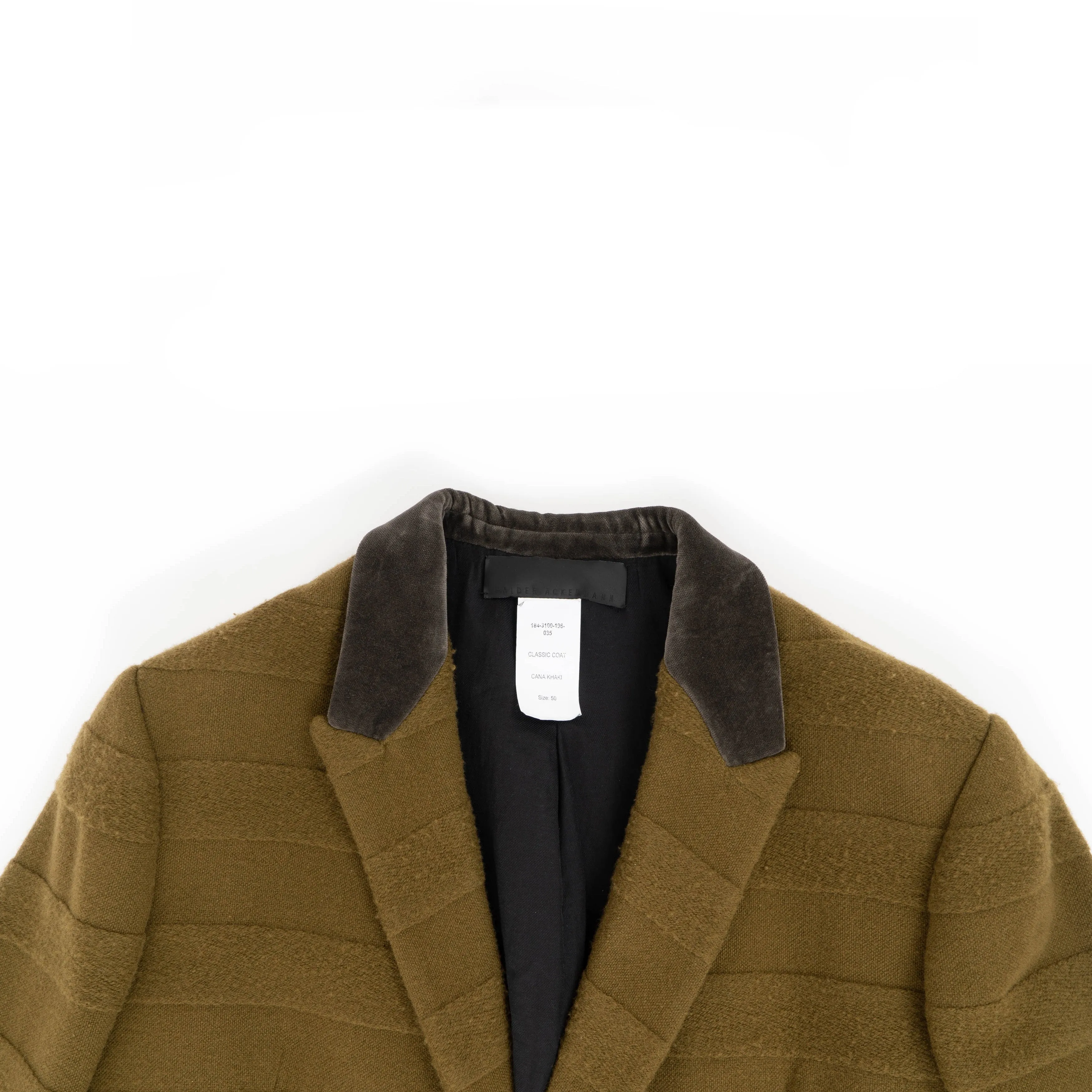 FW18 Ankle Length Khaki Wool Coat