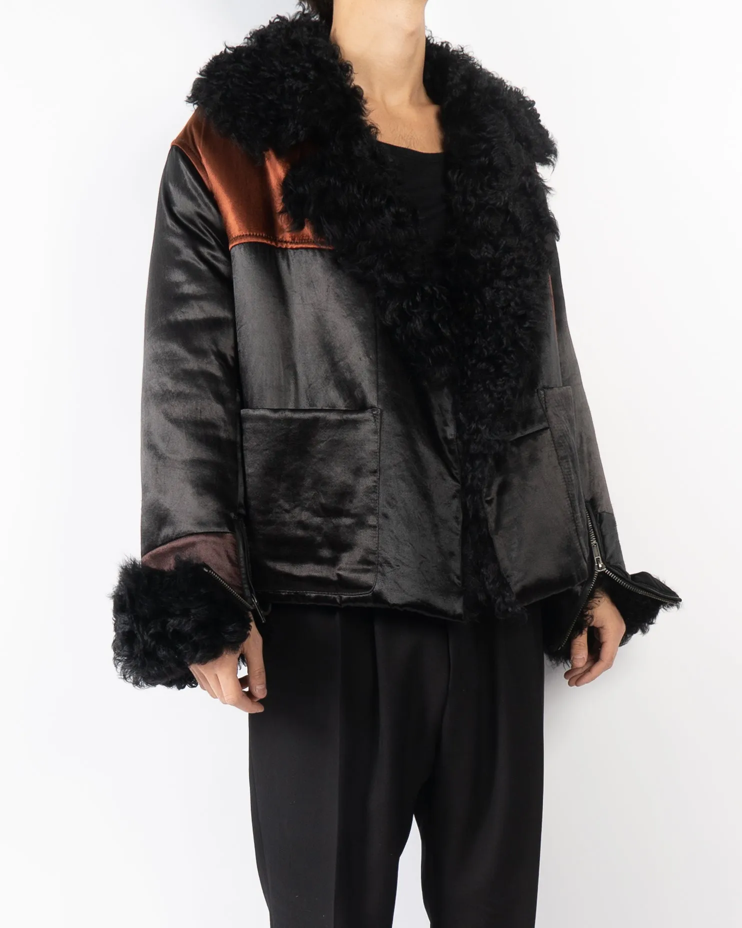 FW18 Burnt Orange Fur Jacket