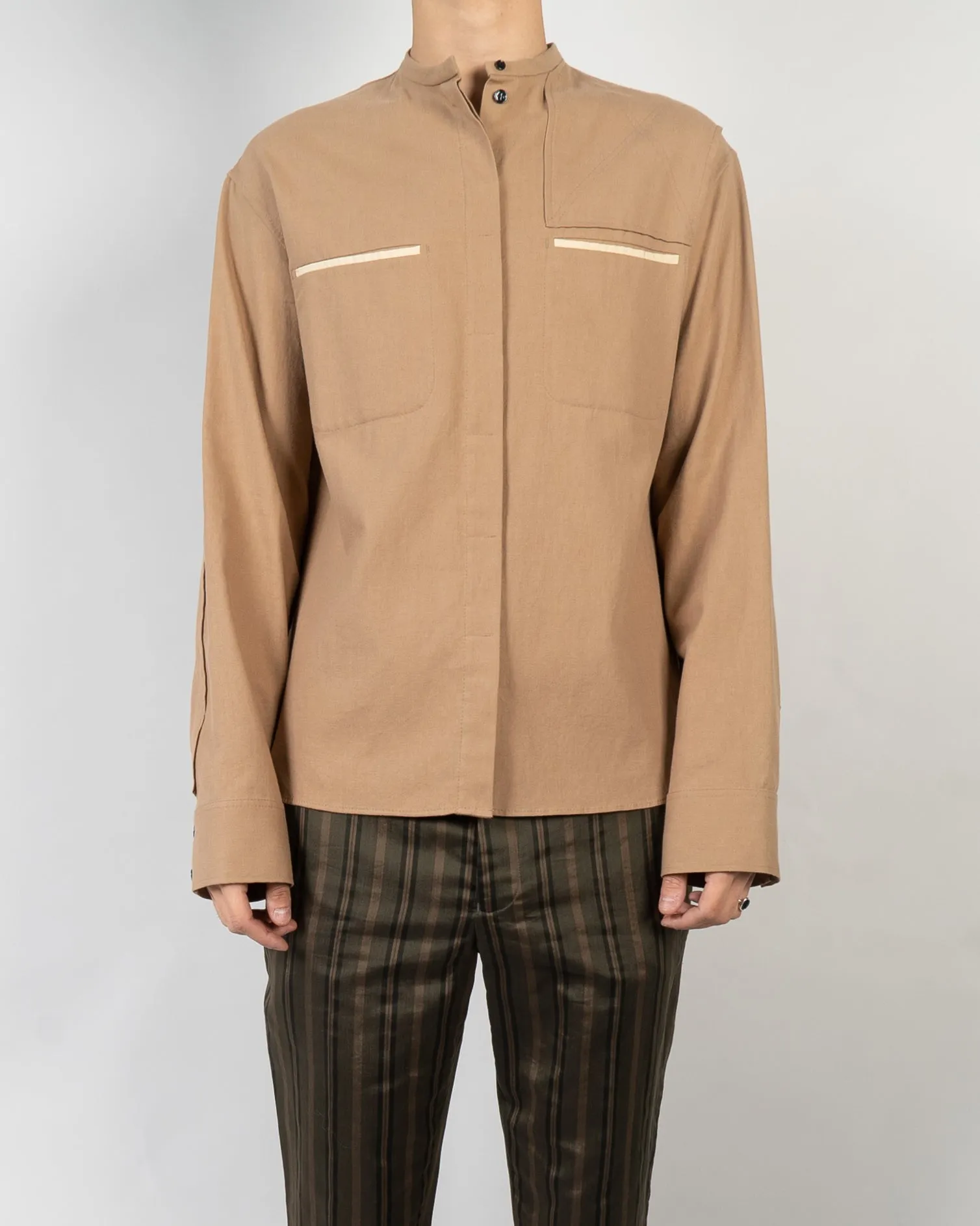 FW18 Camel Military Shirt Sample