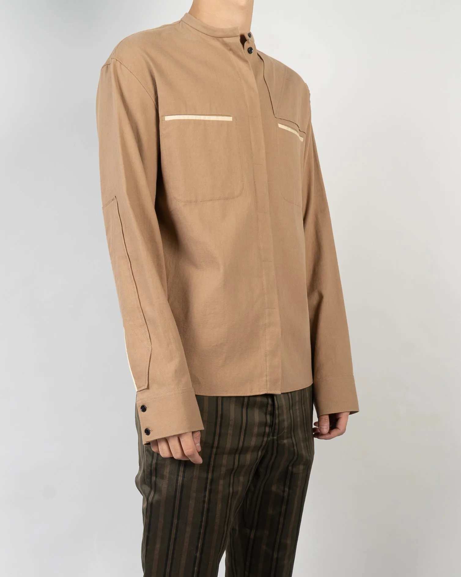 FW18 Camel Military Shirt Sample