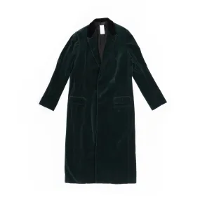 FW18 Dark Green Velvet Long-Coat