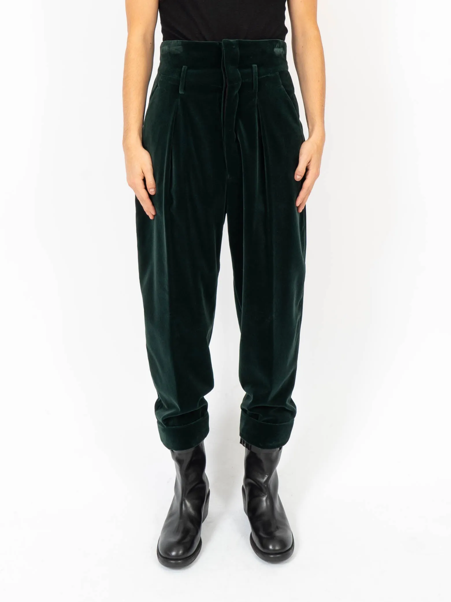 FW18 Green Velvet Trousers