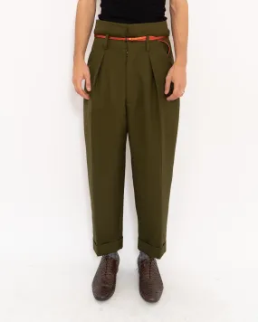 FW18 High Waisted Khaki Trousers Sample