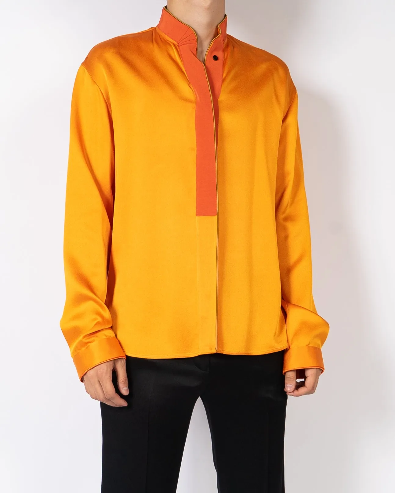 FW18 Orange Grosgrain Shirt Sample