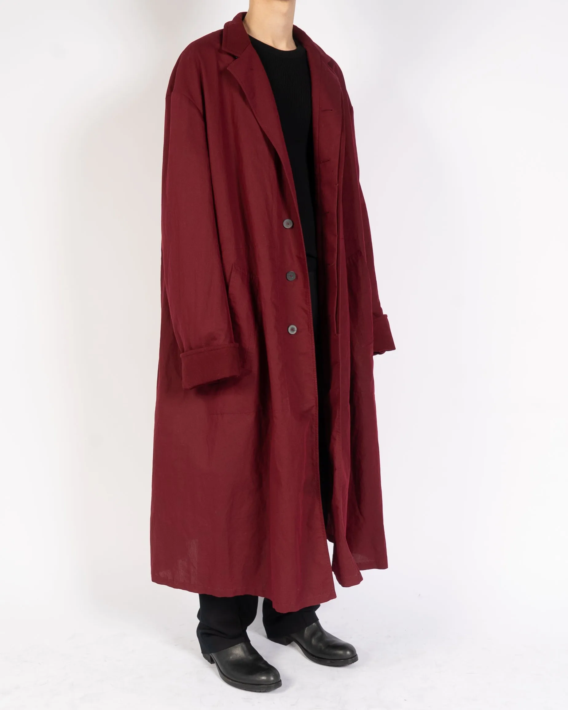 FW18 Oversized Red Wool Coat 1 of 1 Sample