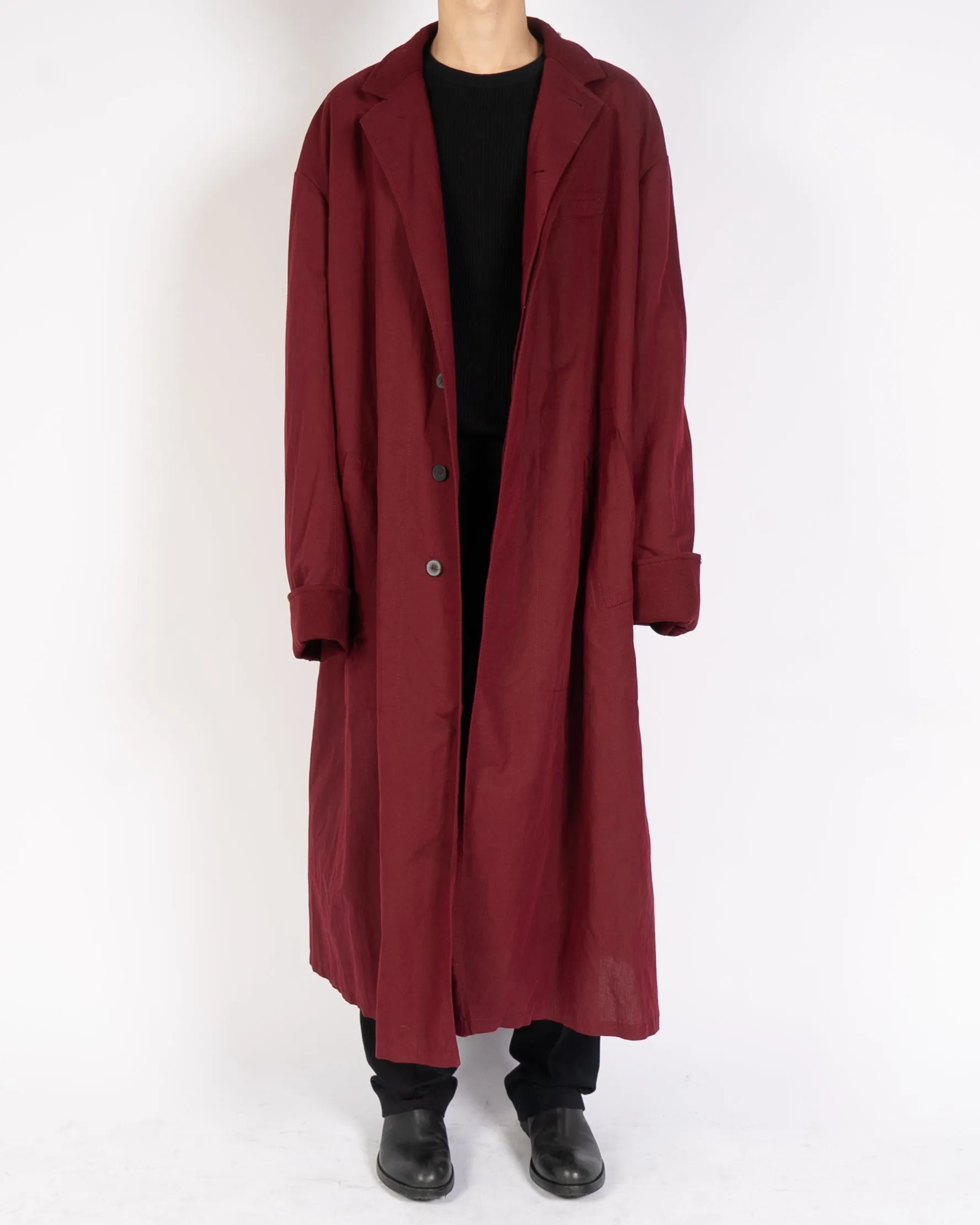 FW18 Oversized Red Wool Coat 1 of 1 Sample