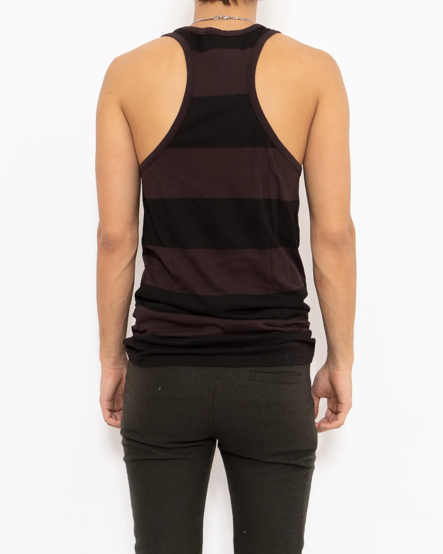 FW18 Striped Chocolate Tanktop Sample