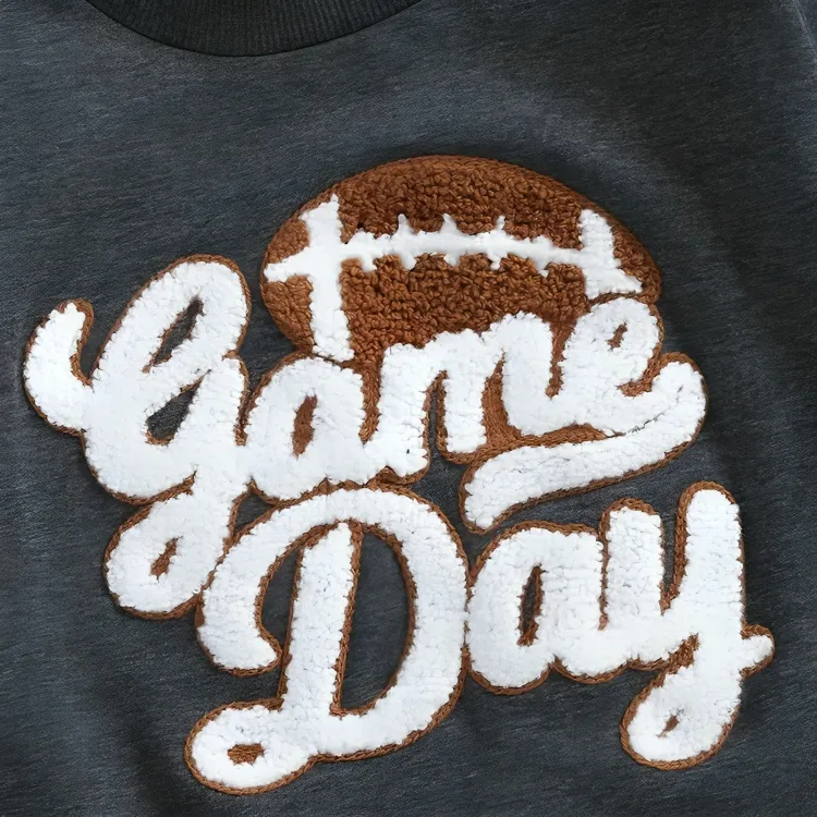 Game Day Football Embroidered Baby Sweatshirt