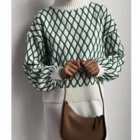 Geometric Knit Sweater