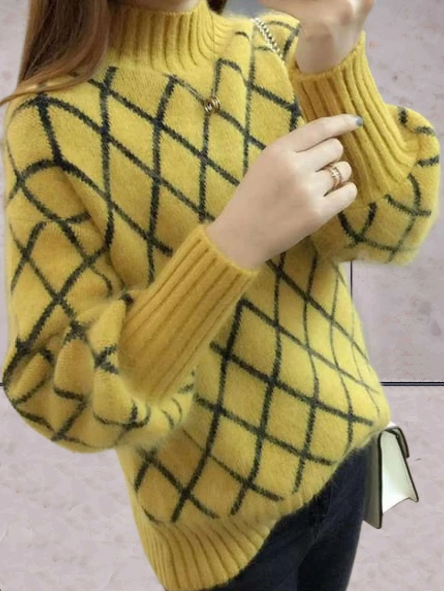 Geometric Knit Sweater