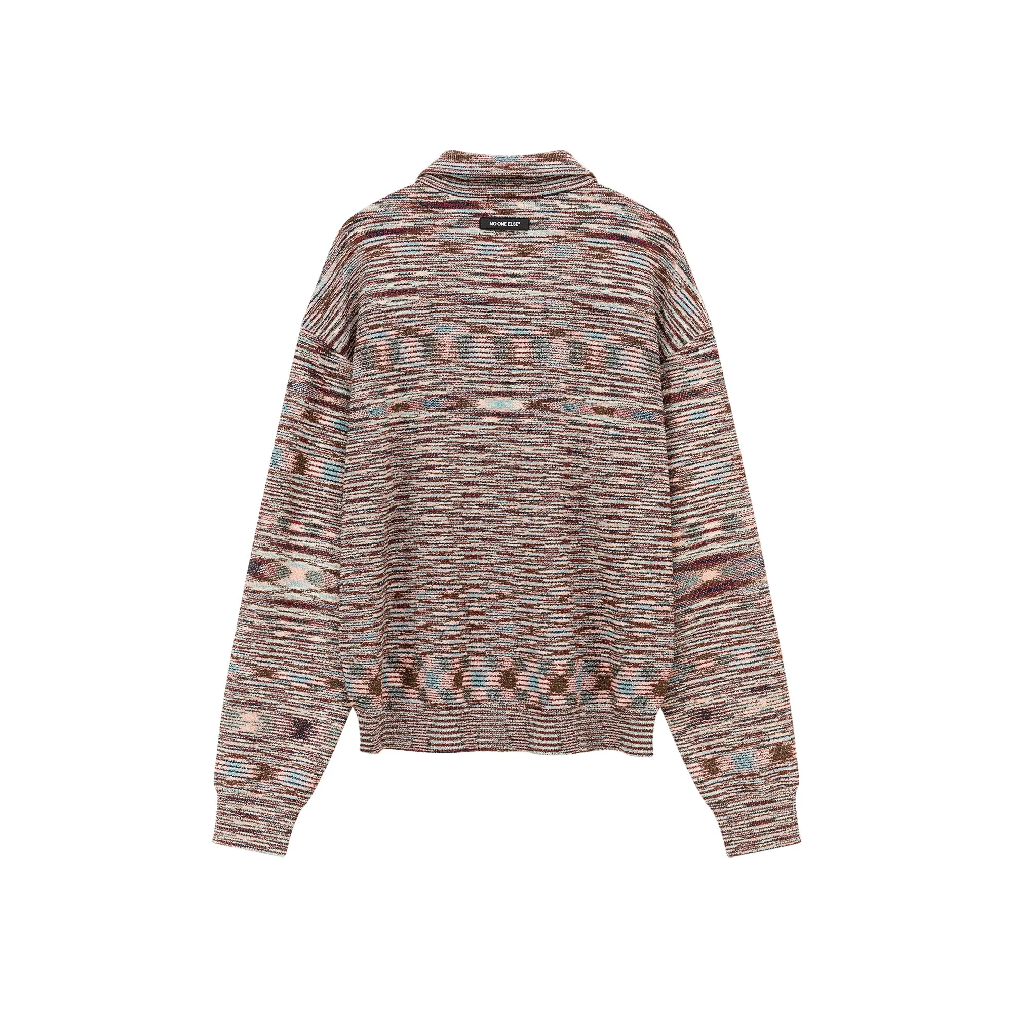 Half Zip-Up Loose Knit Sweater