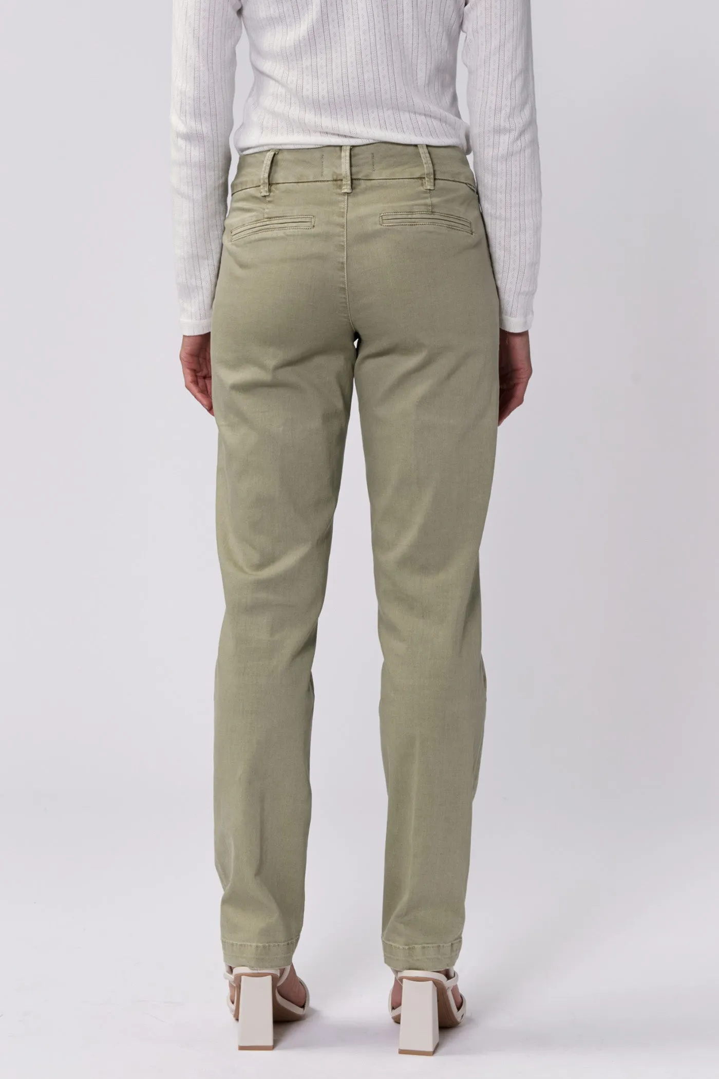 Hampton Mid Rise Pants | Abbey Stone