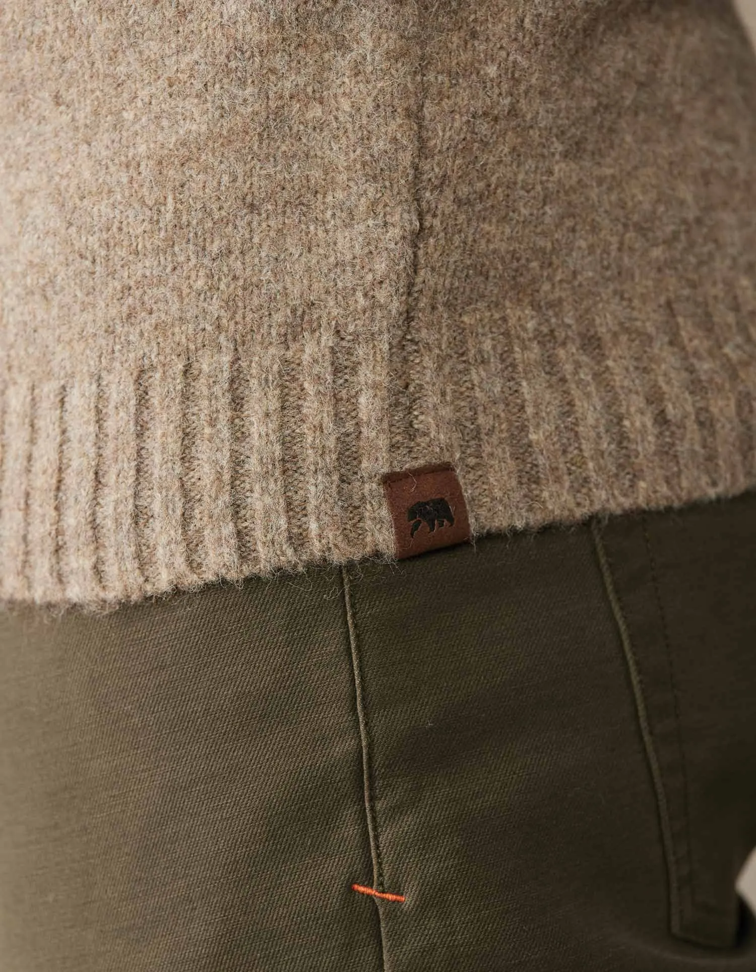 Homebound Crewneck Sweater in Toasted Chestnut