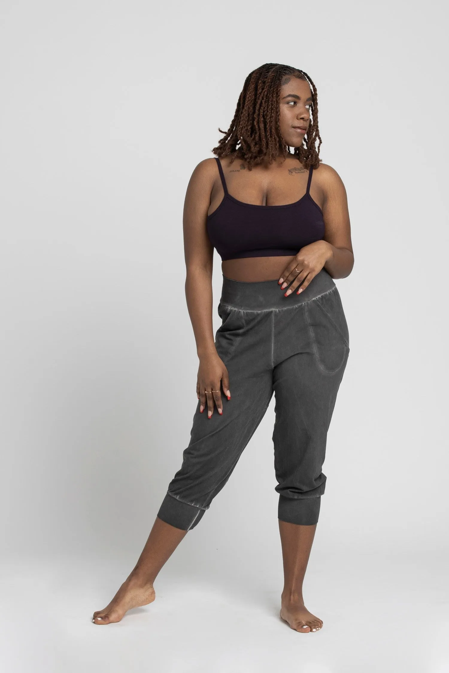 I'mPerfect Stonewash Slouchy Capri Pants 25%off