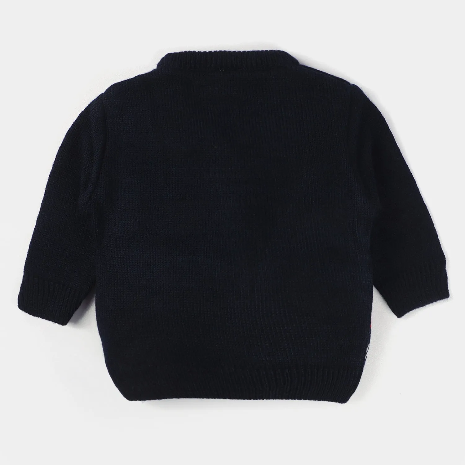 Infant Boys Acrylic Full Sleeves Sweater -NAVY