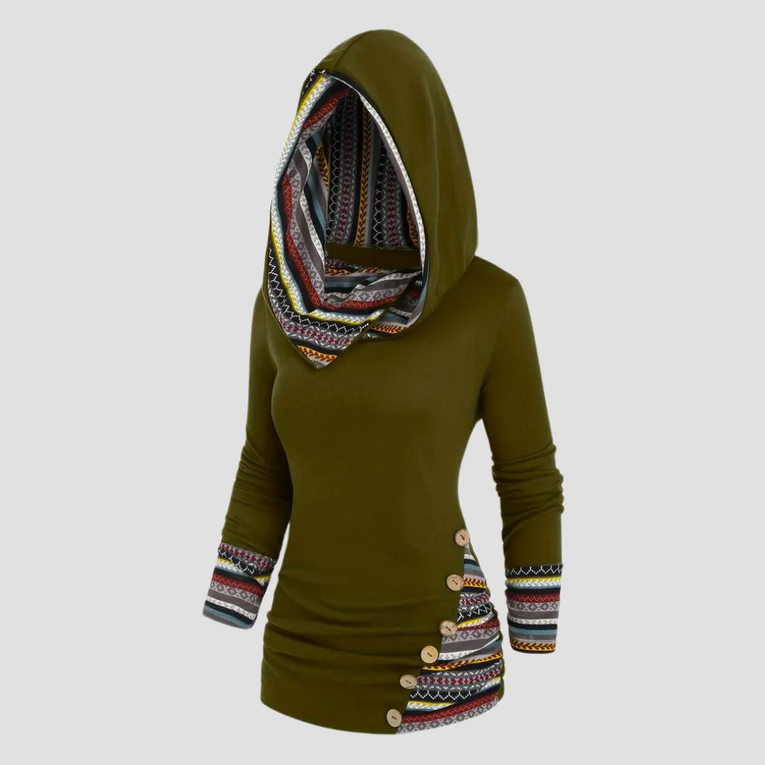 Ivyshape | Bohemian Style Hoodie for Women