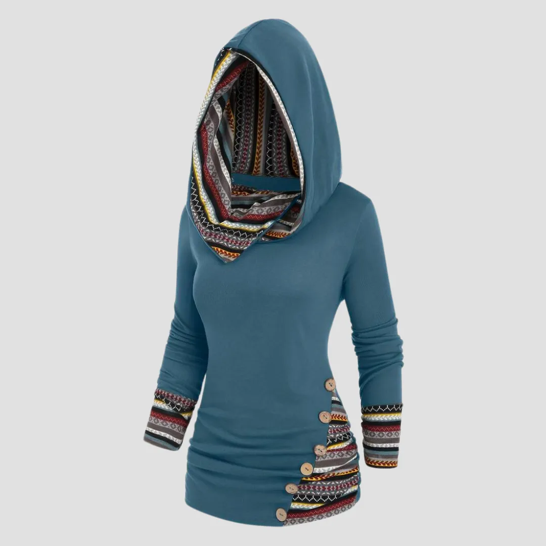 Ivyshape | Bohemian Style Hoodie for Women