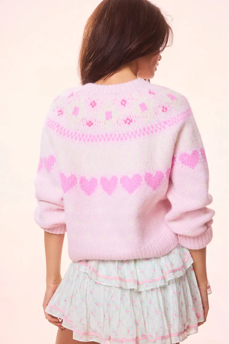 Jamie Re-Edition Alpaca Heart Cardigan