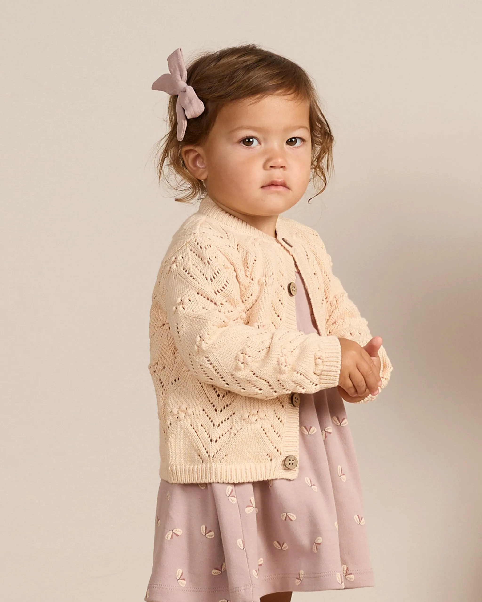 Long Sleeve Baby Dress || Butterflies