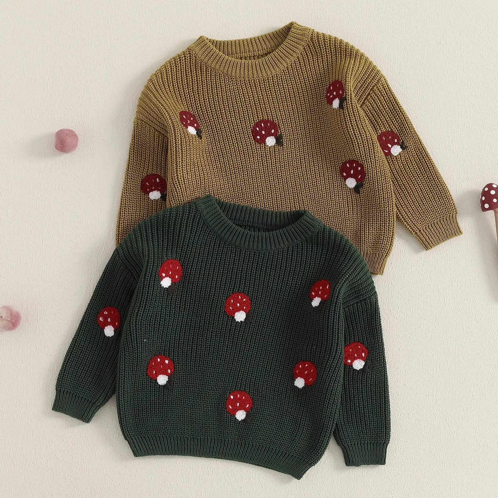 LUCKY MUSHROOM Knitted Sweater