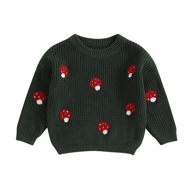 LUCKY MUSHROOM Knitted Sweater