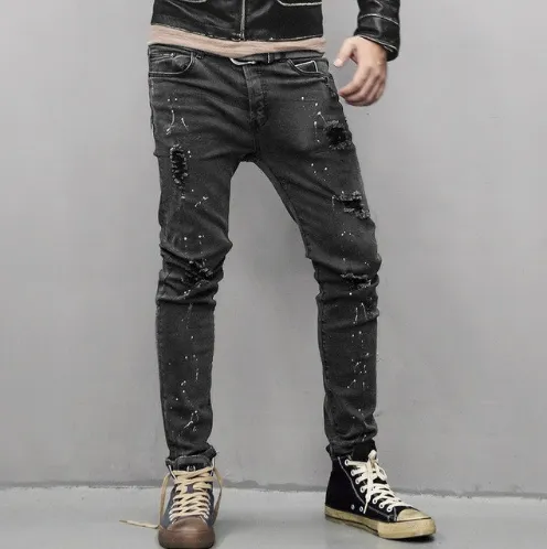 Men's Autumn & Winter Retro Ripped Jeans