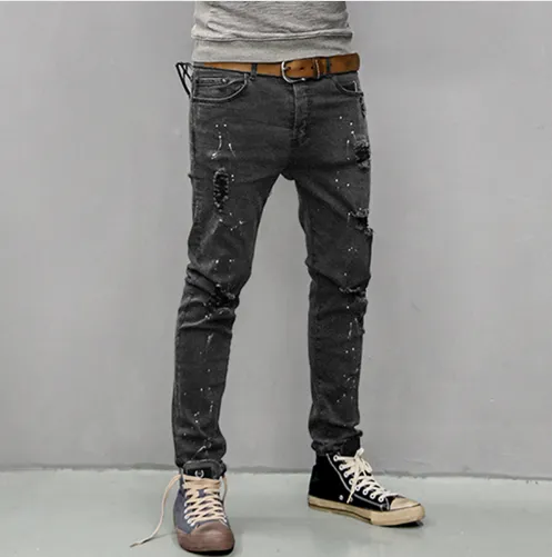 Men's Autumn & Winter Retro Ripped Jeans