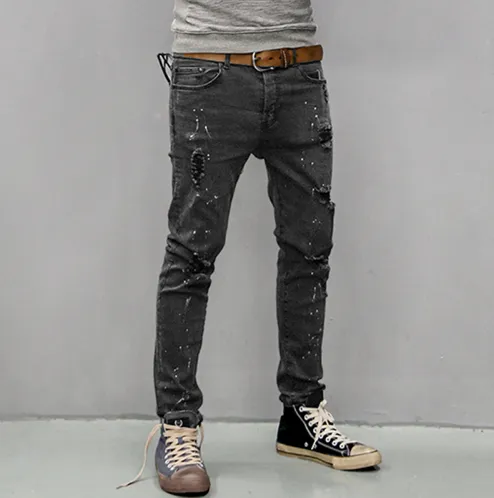 Men's Autumn & Winter Retro Ripped Jeans