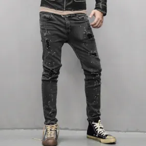 Men's Autumn & Winter Retro Ripped Jeans