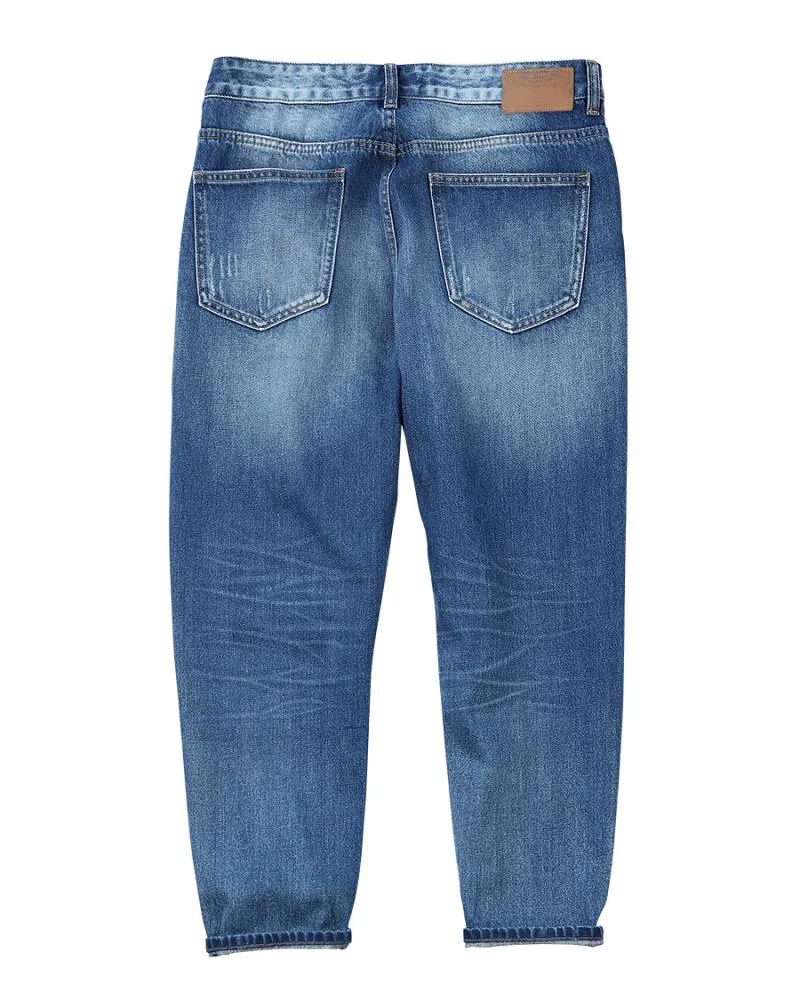 Men's Autumn/Winter Ripped Straight Jeans