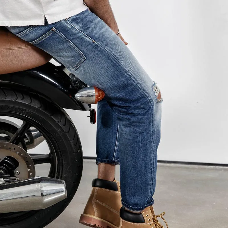 Men's Autumn/Winter Ripped Straight Jeans