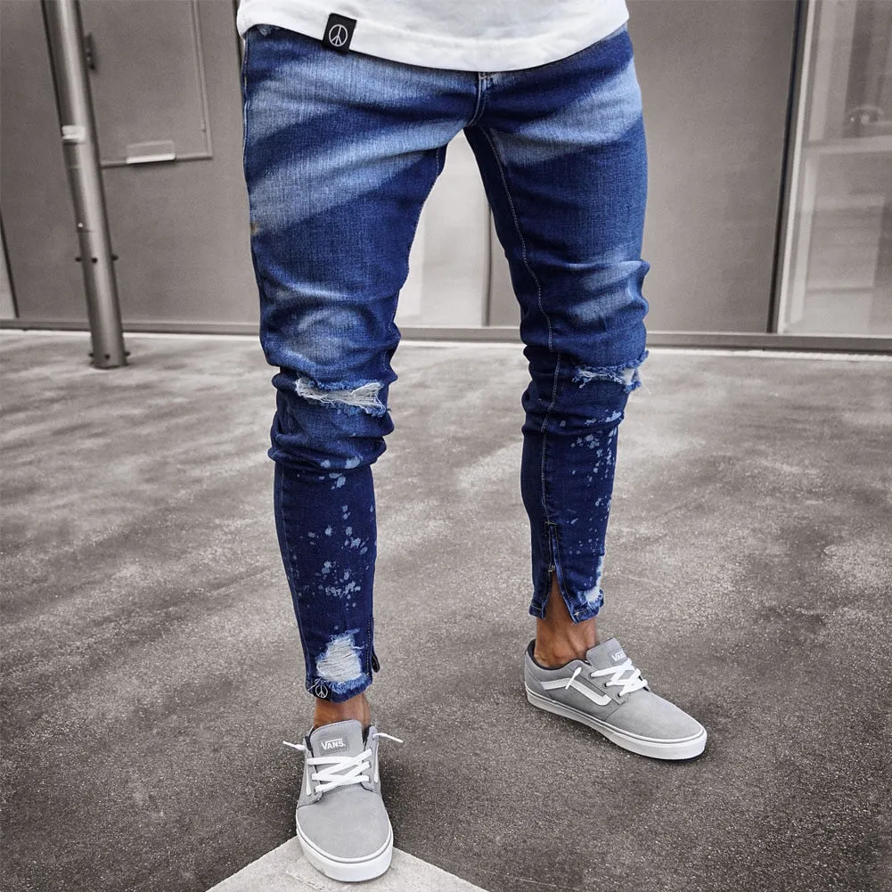 Men's Skinny Ripped Jeans