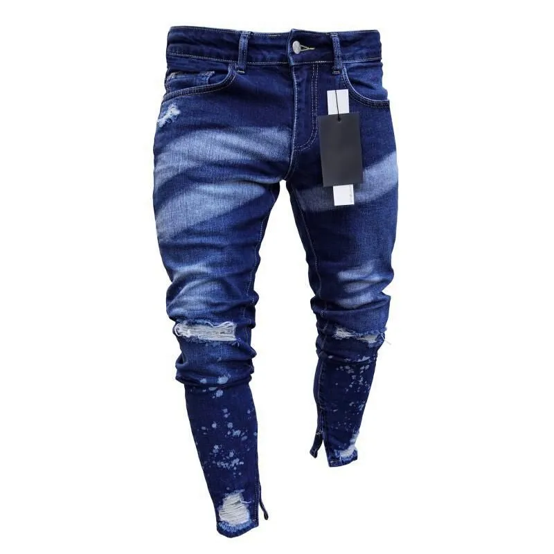 Men's Skinny Ripped Jeans