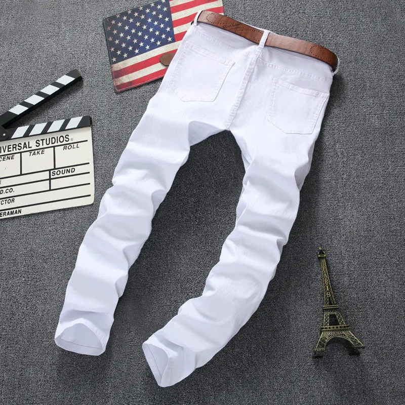 Men's Skinny Ripped Slim Fit Denim Pants